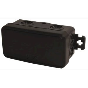 Коробка розподільча 78х36х34 IP54 зовнішня пласт.б/отв. чорна "UEC"