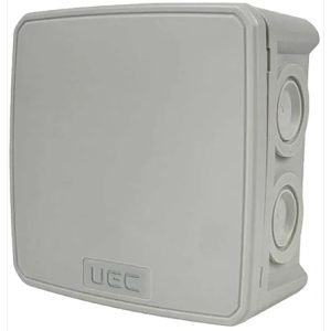 Коробка розподільча 75х75х48 IP54 зовнішня пласт. сіра "UEC"