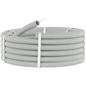 Гофротруба ПВХ д.16/10,7мм з прот. 50м 320Н "КОПОС" світло-сіра (1416E_K50D) світло-сіра Чехія