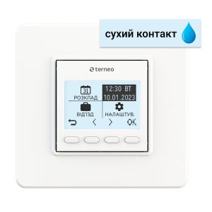 Терморегулятор Terneo pro dry contact для газ.та електр. котлів 16А 3000 ВА підл. 5_60°С пов. 5…35°С
