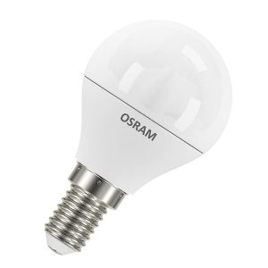 Лампа ЛЕД куля 7W 550lm 3000K E14 VALUE CL P60 830 230V FR 10X1 w.o. CE (2 роки) "OSRAM"