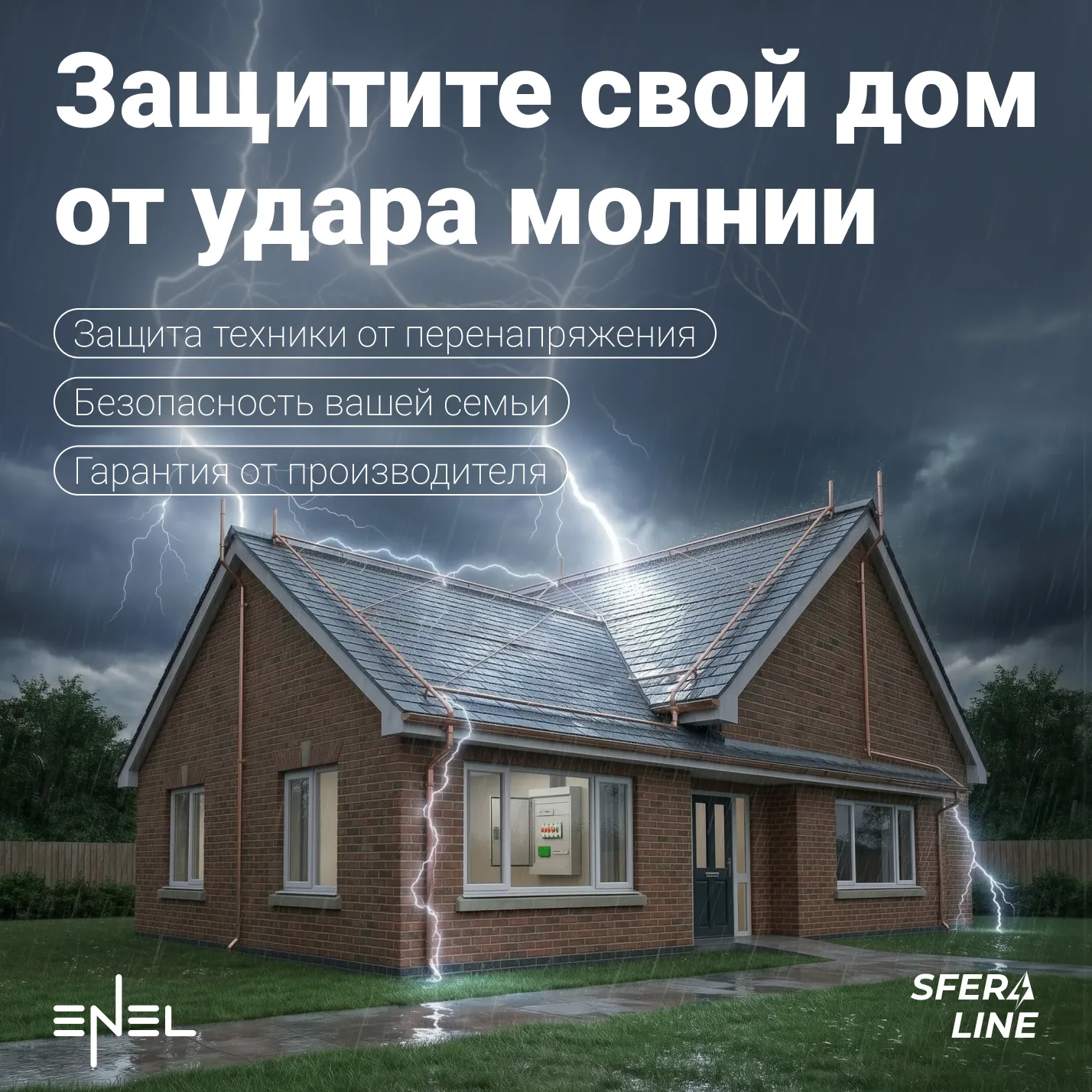 Энел | Молниезащита и заземление для дома и промышленности