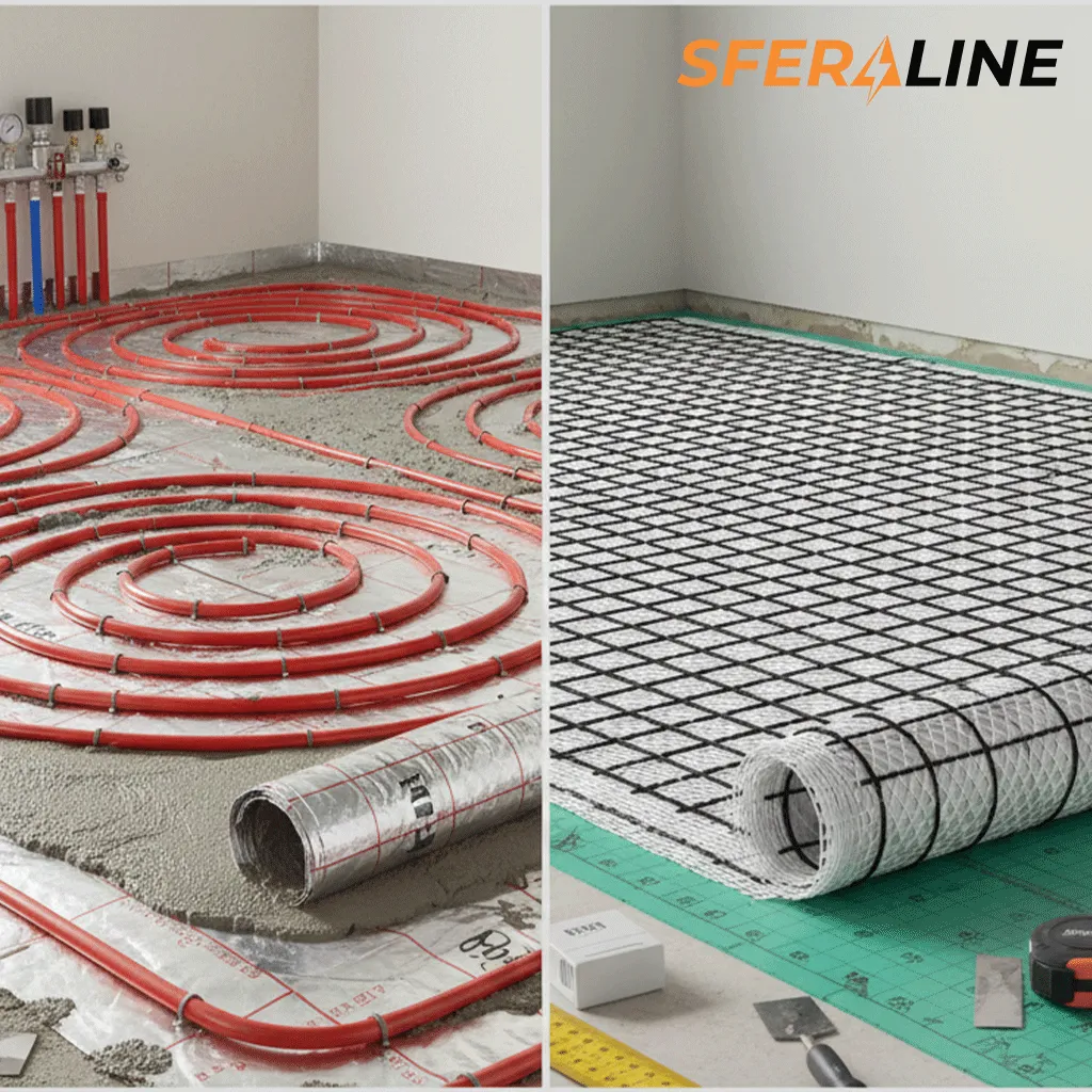 Водяной или электрический теплый пол | Что выбрать