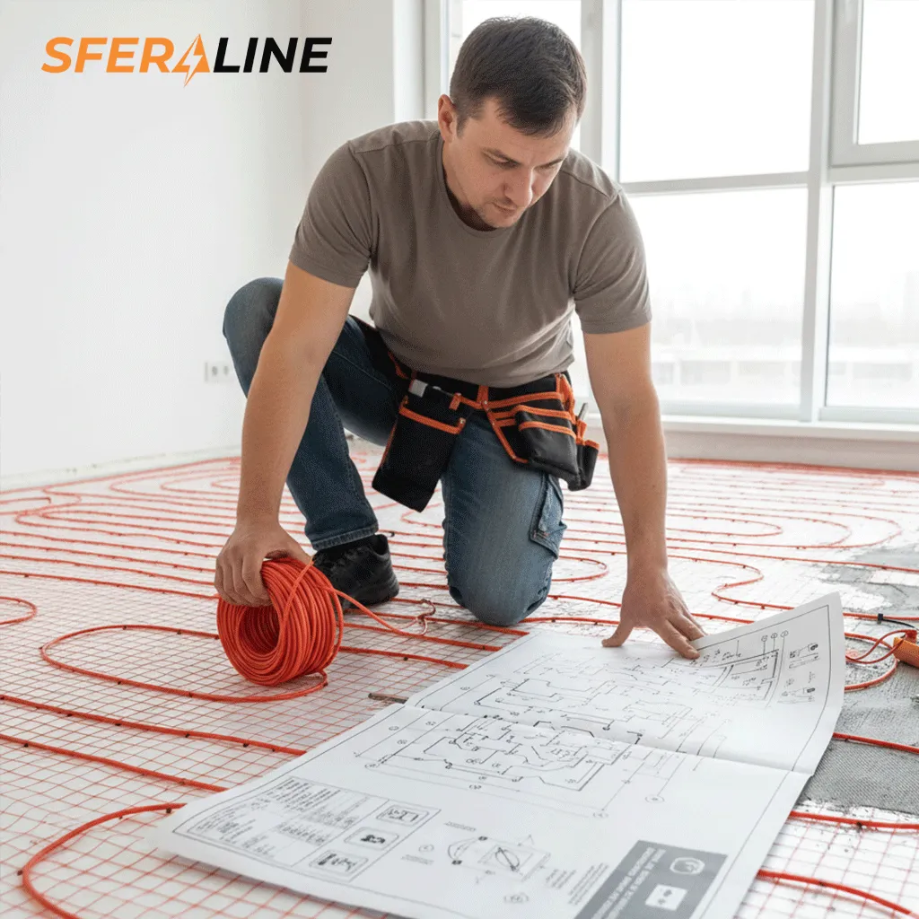 Как подключить электрический теплый пол | Простые схемы и правила безопасности