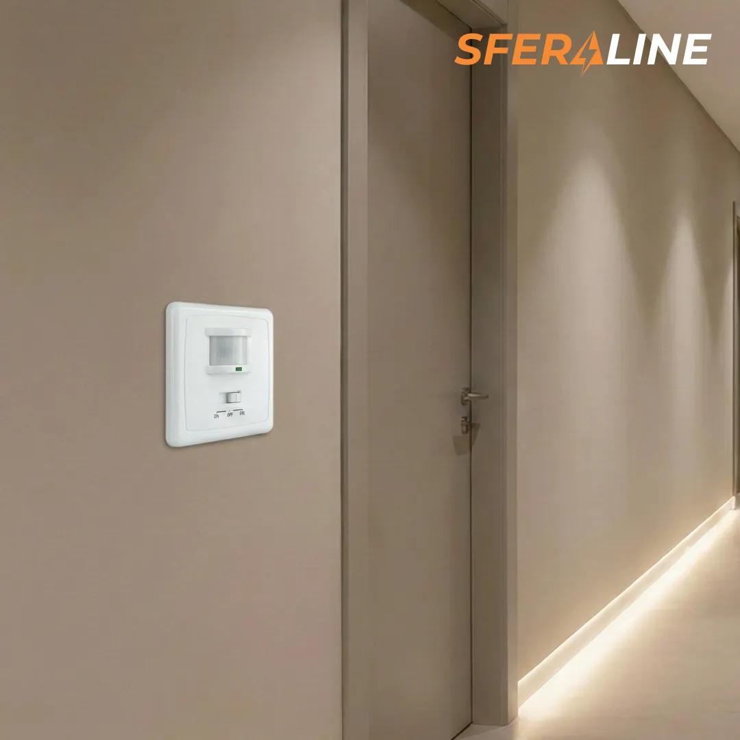 Выключатель с таймером и датчиком движения | Освещение для коридора и ванной