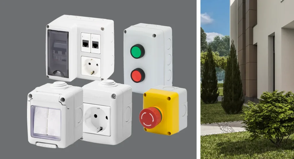 Настінні корпуси GEWISS для внутрішнього та зовнішнього монтажу