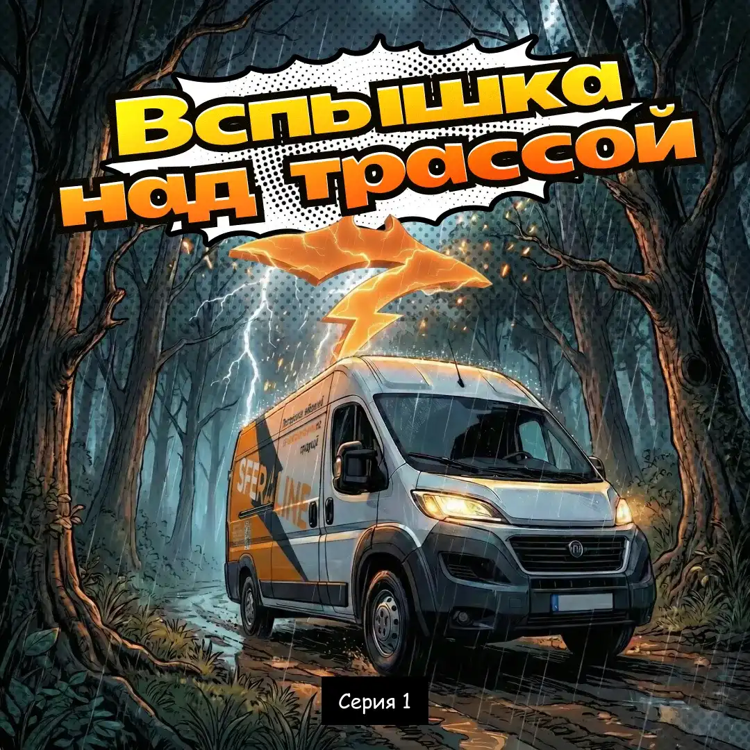 Комикс Сфералайн | Первая серия и вспышка над трассой