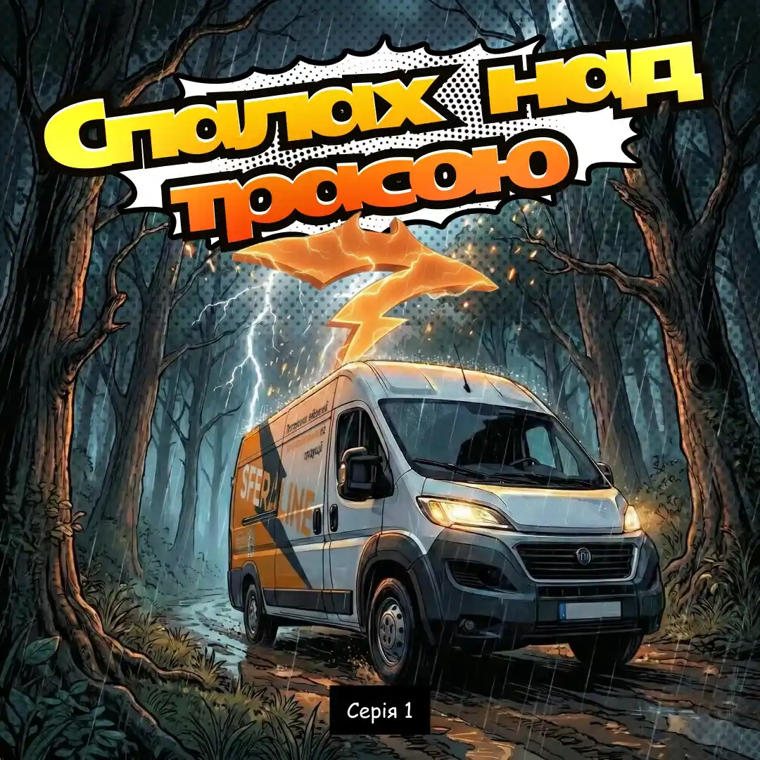 Комікс Сфералайн | Перша серія і спалах над трасою