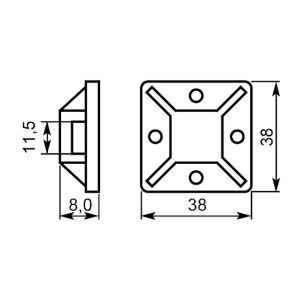 Площадка 40х40 (упак. 50шт)