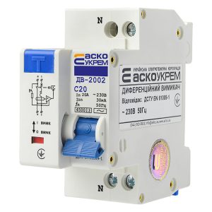 Диф. автомат 2-пол. ДВ-2002 20А 30мА