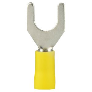 Наконечник вилка 4-6 мм.кв. изоляция НВИ 5.5-6 желтый (100шт) "АСКО"