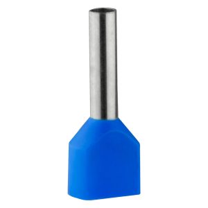 Наконечник втулочный для 2-х проводов 2,5 мм.кв. изоляция ТЕ 2,5-13 синий (100шт) "АСКО"