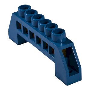 Шина нулевая в пласт.корп. 6х9 мм 6 отв. BC-6A