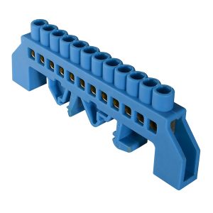 Нулевая шина на пластмассовом основании ВС-3А 12 отв.