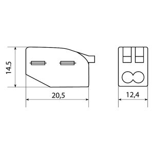 Клемма 2-х проводная АСС-102