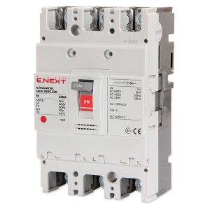 Автоматичний вимикач силовий 3-п.  250А  e.industrial.ukm.250S "Е-НЕКСТ"