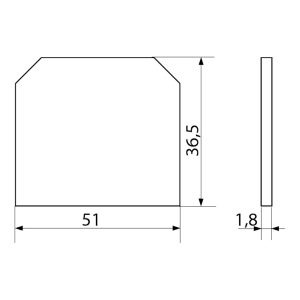 Пластина бокова  16мм. (JXB)