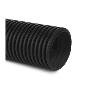 Гофротруба двостінна д. 63/51,5мм з прот. 50м 14.45кПа 450Н стійка до УФ чорна