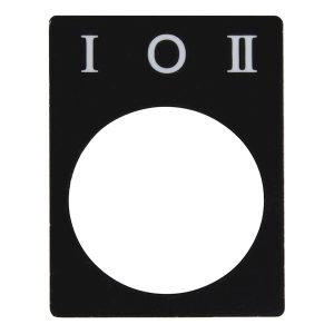 Маркировочная табличка I 0 II для кнопок XB2