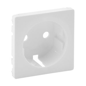 Лицева панель розетки З/К біла "Valena LIFE"
