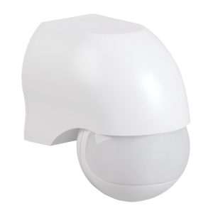 Датчик руху 180° 1100W настінно-стельовий (L10м, h3,0м) IP44  ДД 010 білий "ІЕК" (розпродаж)