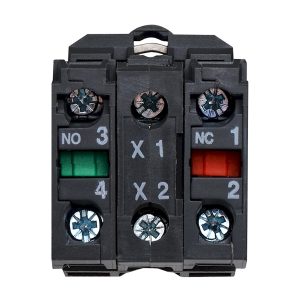 Поворотная кнопка 2-х позиционная с подсветкой желтая TB5-AK125M5