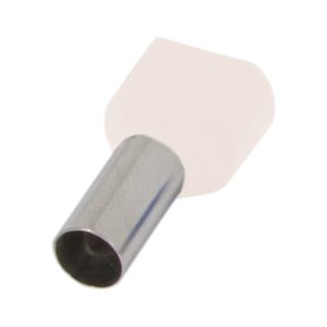 Наконечник втулковий для 2-х проводів   0,5 мм.кв. ізол. TE0508 білий (100шт) "Е-Некст"