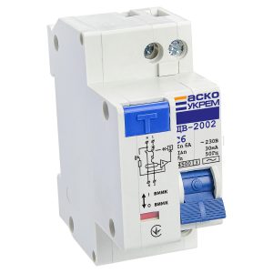 Диф. автомат 2-п. ДВ-2002 6А 30мА