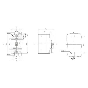 Автоматический выключатель силовой 3-полюсный 20А ВА-2004N/63 "АСКО"