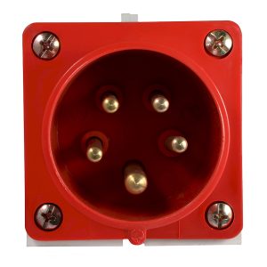 Вилка 515 стаціонарна 3Р+РЕ+N 16А 380В IP44