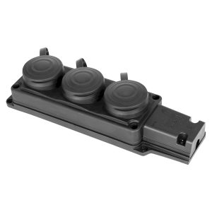 Розетка каучук 3-а З/К 16А IP44 "Енекст"