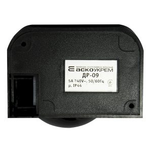 Датчик руху 180° 1200W настінно-стельовий (L12м, h2,5м) IP44 ДР-09 чорний "АСКО"