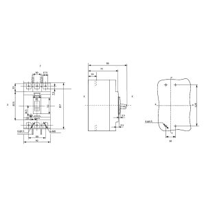 Автоматический выключатель силовой 3-полюсный 50А ВА-2004N/125 "АСКО"