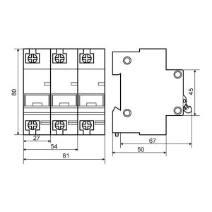 Автомат. выкл. 1-п. ВА-2003/D 50А