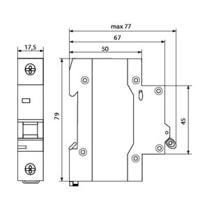 Авт. выкл. 1-п. ВА-2017/В 20А