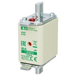 Запобіжник NH-00/aM 80A 690V KOMBI