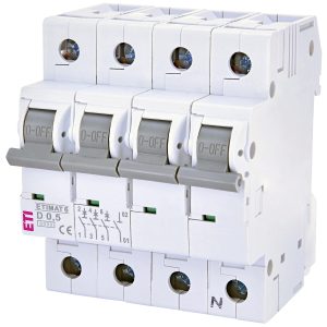 Автомат. выкл. 3п+N D 0,5А (6 кА) ETIMAT 6