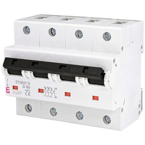 Автомат. выкл. 3п+N D 80А (20 кА) ETIMAT 10