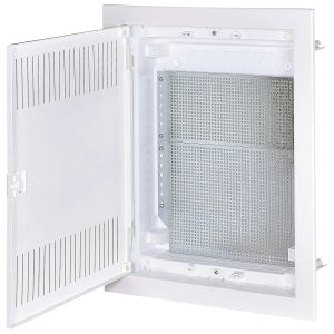 Металлический пластиковый щит ECG28 MEDIA-I (перфорированная панель, перфорированная белая металлическая дверца)