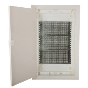 Металлопластиковый щит ECG42 MEDIA-PO (перфорированная панель, белая пластиковая дверца)