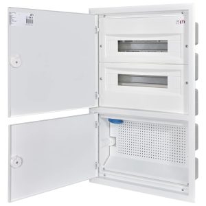 Щит пласт. ЩРВ-П- 36 мод IP40 внутр. метал біл. дверц + 2 ряди ММ-облад ERP 4-2