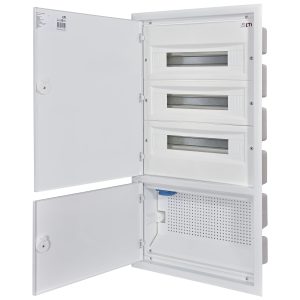 Щит пласт. ЩРВ-П- 54 мод IP40 внутр. металл бел. дверц + 2 ряда ММ-облад ERP 5-3