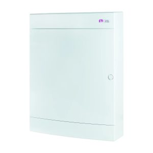 Щит пласт. наружн. исполн. ECT 3x18PO MEDIA-MOD (DIN_18 мод., 8xRJ, розетка 230V, белая дверца)