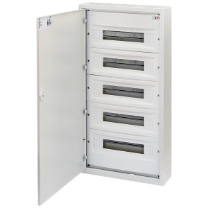 Щит металлический ЩРн-90 мод IP30 внешн. бел. дверца + пластиковая фальш-панель WRP18-5