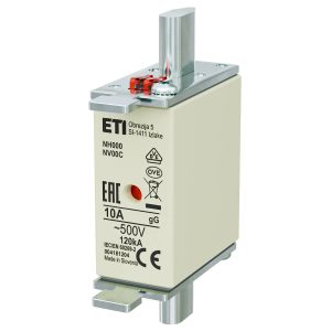 Предохранитель NH-000/gG 10A 500V KOMBI