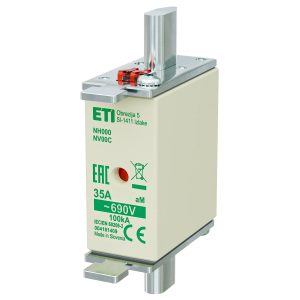 Запобіжник NH-000/aM 35A 690V KOMBI