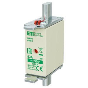 Запобіжник NH-000/аМ 63A 690V KOMBI