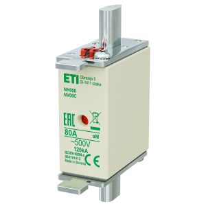 Запобіжник NH-000/aM 80A 500V KOMBI