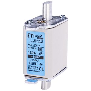 Запобіжник M00UQU-N/80A/690V gR (50kA)
