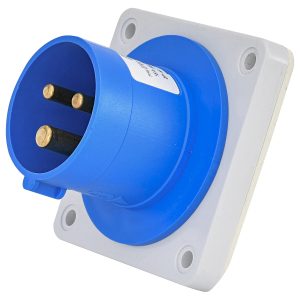 Вилка вбудована ERR-1632 IP44 (16A, 230V, 2P+PE)